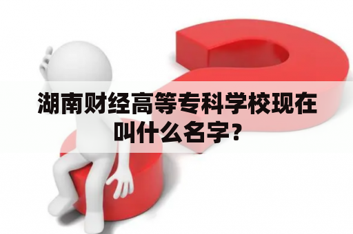 湖南财经高等专科学校现在叫什么名字？