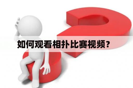 如何观看相扑比赛视频？ 