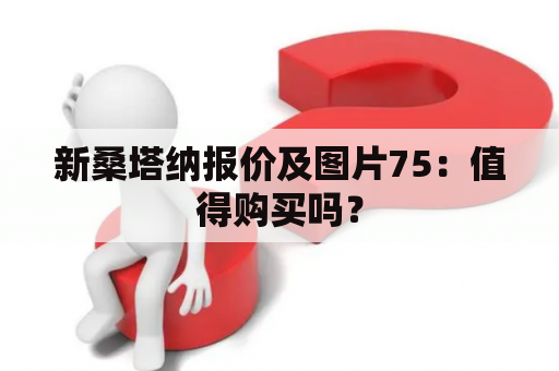 新桑塔纳报价及图片75：值得购买吗？