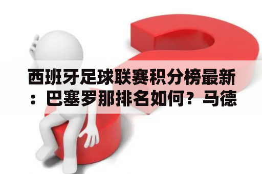 西班牙足球联赛积分榜最新：巴塞罗那排名如何？马德里竞技和皇家马德里能否取得更多胜利？