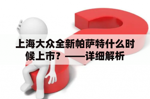 上海大众全新帕萨特什么时候上市？——详细解析