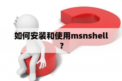 如何安装和使用msnshell？